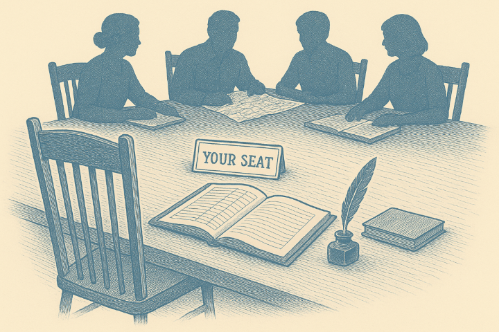 Illustration representing Kentucky volunteers working together