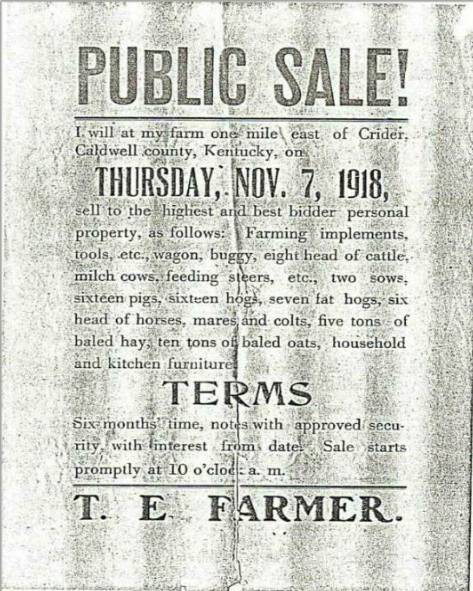 Farmer's Sale