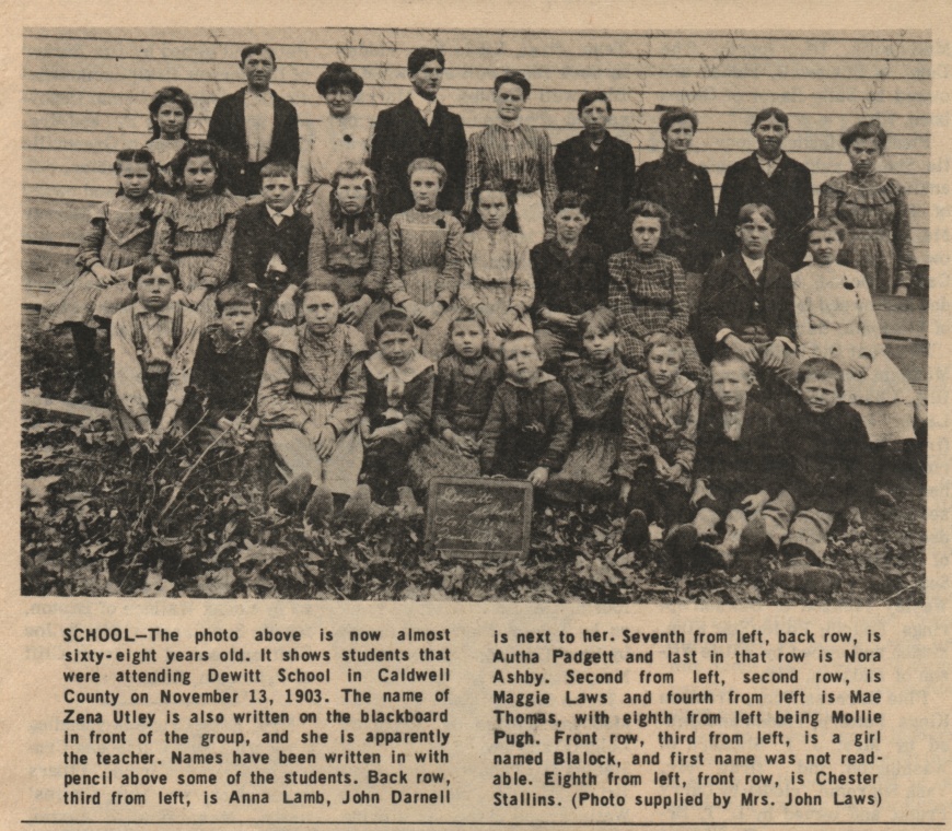 DeWitt School 1903
