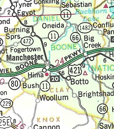 Clay County map