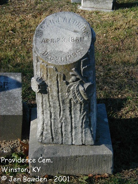 Sarah (Lyttle) Aldridge - Headstone