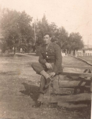 Clark Estes in WWII uniform