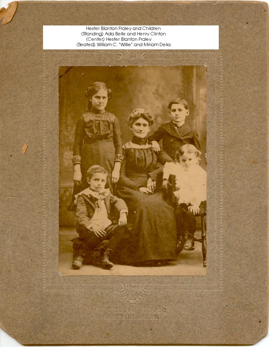 Hester (Blanton) Fraley & Children