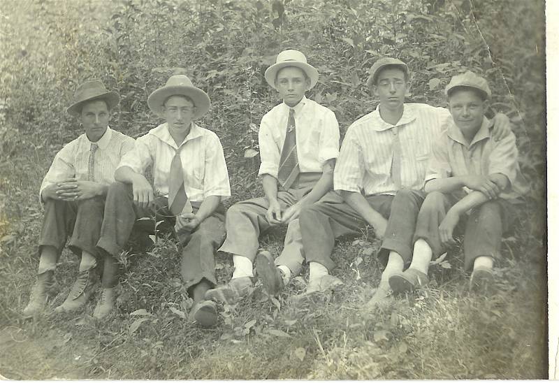 L-R: Wallace Neal, Carmel Garrett, William "Willie" Floyd, Hobart Garrett and Robert White