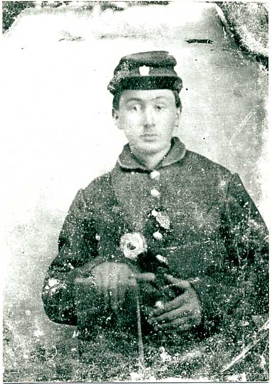 Robert L. Hamilton, s/o Anderson Hamilton. He was born about 1844 and died sometime during the civil war. This photo was found with Delina Hamilton McGuire's papers after she died in 1923. She was the older sister of Robert. Maybe someone will recognize this uniform and help me locate which company he served with.