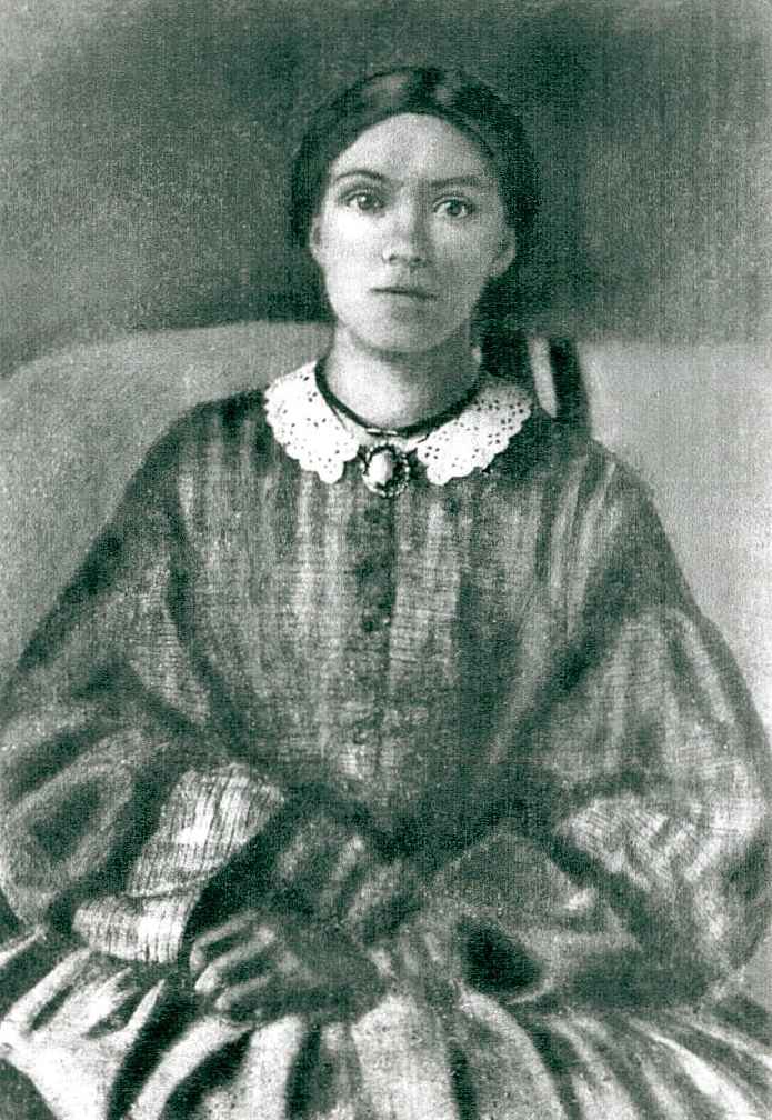 Delina Hamilton taken about 1855 when she was 16. Delina married James Barker McGuire Feb. 9, 1858 in Estill Co.