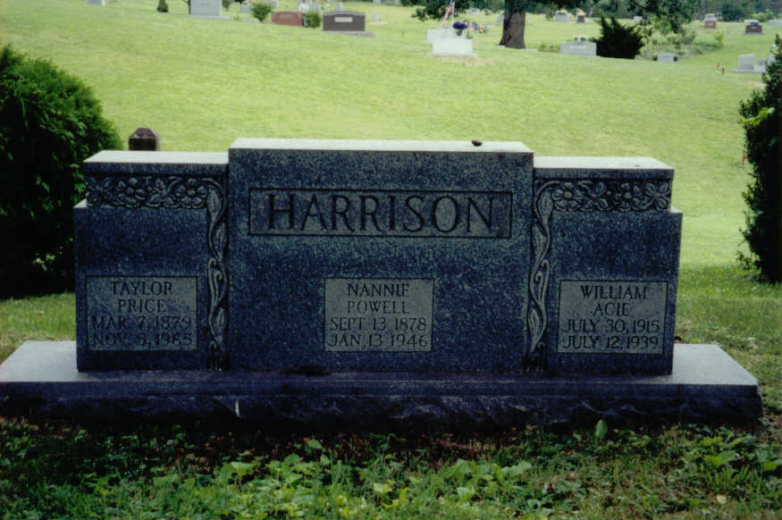 William Acie, Nannie Powell & Taylor Price Harrison