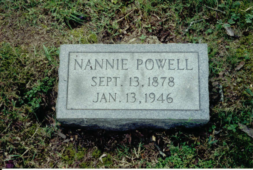 Nannie Powell Harrison (Footmarker)