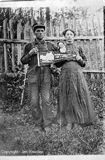 According to one family source, this is John Will & Ida (Caylor) Hoover. According to another family source, this is Ida (Caylor) Hoover & Roscoe Caylor