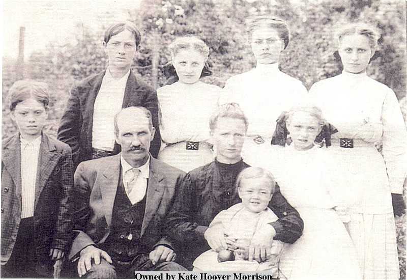 James & Loutisha (Miller) Hoover and family; holding Charles, then Zoda.