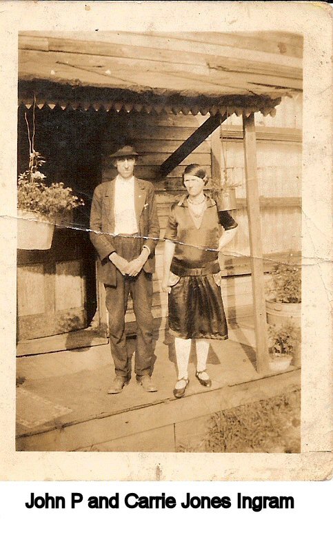 John P Carrie Jones Ingram abt 1928