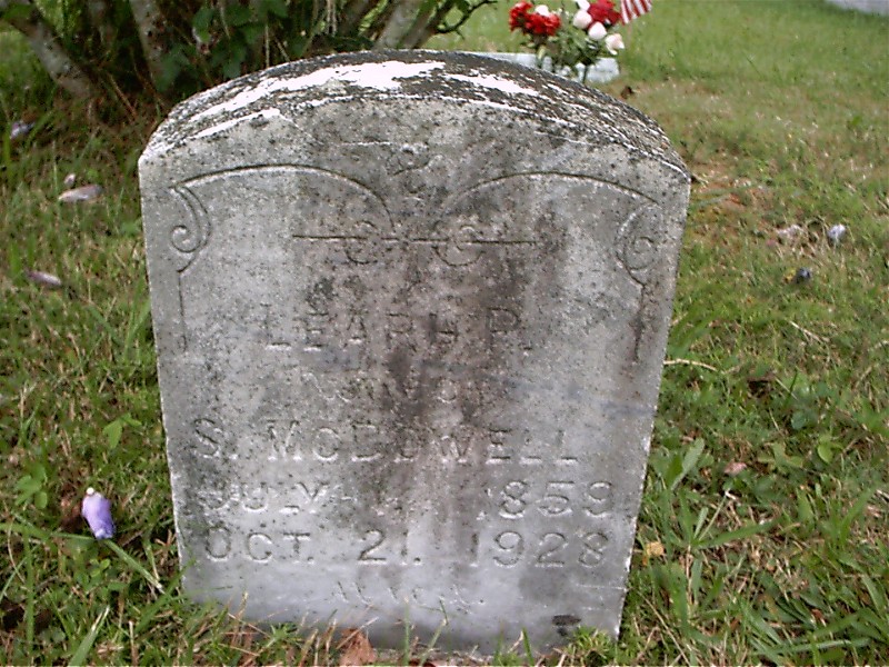 Lear P. (Blackwell) Kirby McDowell, first marriage was to George Kirby