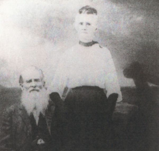 Pleasant Bush & Mary Jane (Crouch) Rison McIntosh. Mary Jane was his second wife. I have a copy of their marriage certificate, December 2, 1912. His first wife was Cynthia Collins. He is buried with Cynthia in the McIntosh Hollow family cemetery.