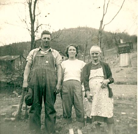 Earl Powell, Vina Marie (Rucker) Powell and Vina's mother Mattie Belle Neal (Horn) Rucker