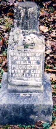 Infant of Mr. & Mrs. Willie Puckett