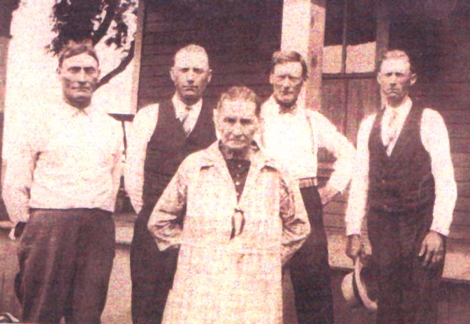 Left to right: John, Efford, Polly Ann, Fant & Lester Richardson