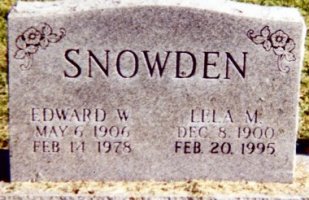 Edward W. & Lela M. Snowden