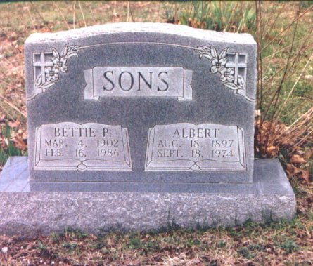 Albert & Bettie (Powell) Sons