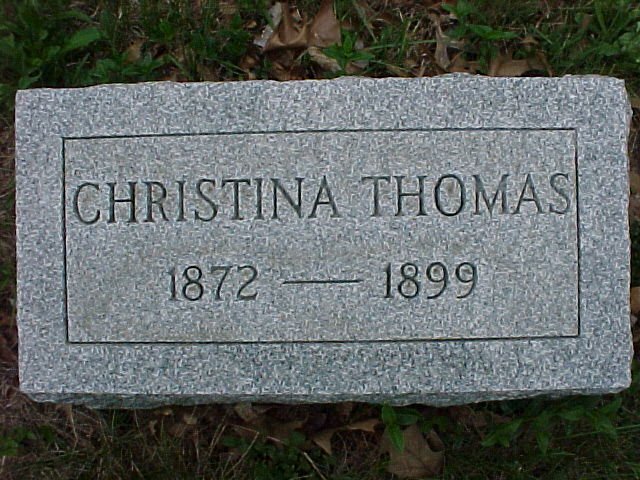 Christina Thomas - Headstone