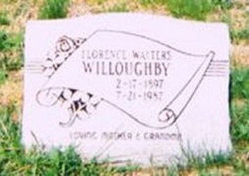 Florence (Walters) Willoughby, d/o Lee Roy and Mary Etta (Moreland) Walters