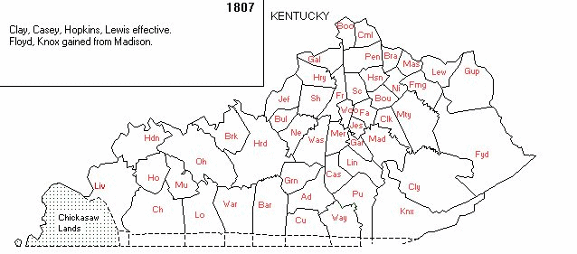 Estill County boundary changes
