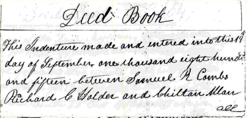 John Abney II Deed Page 1