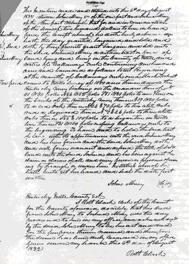 Joshua Abney Deed Page 2