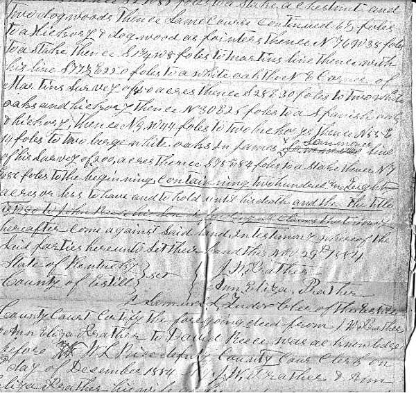 J. W. Prather to David Reece (page 1)