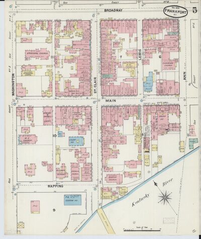Frankfort Sanborn map, June 1890, Sheet 5