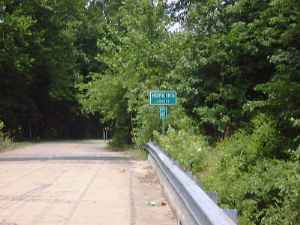Bridge at Hopkins-Caldwell county line at Olney