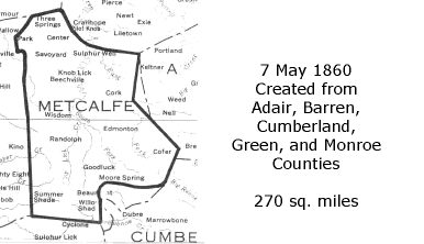 Metcalfe County Boundary Changes