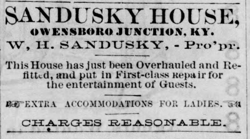 Sandusky House Ad