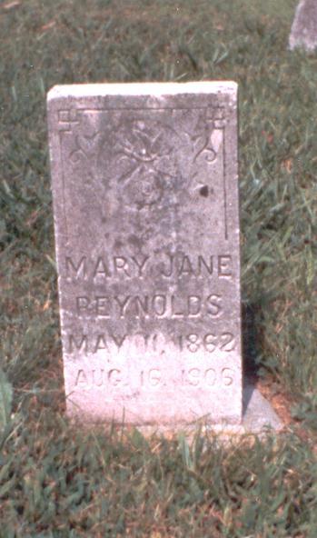 {Mary Jane Terry Reynolds Tombstone}