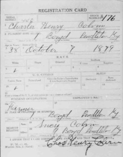 registration card