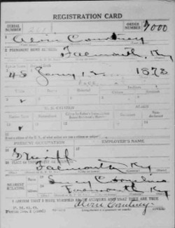 registration card