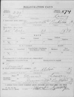 registration card