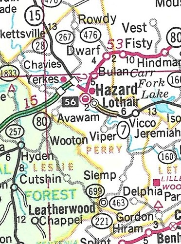 Perry County map