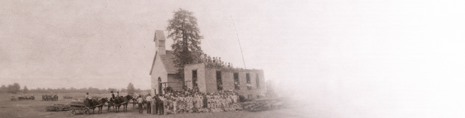 Historic Union County School Moving Photograph